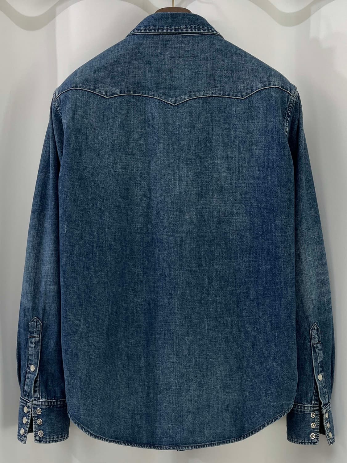 폴로 랄프로렌 콘초 사우스 웨스턴 워시드 데님 셔츠 상품이미지2