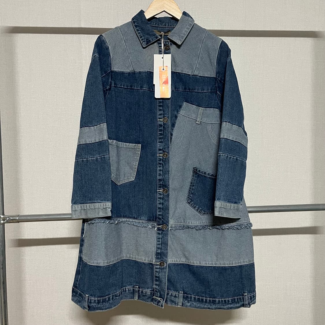 DENIM ITALY 데님 롱 자켓 S 상품이미지1