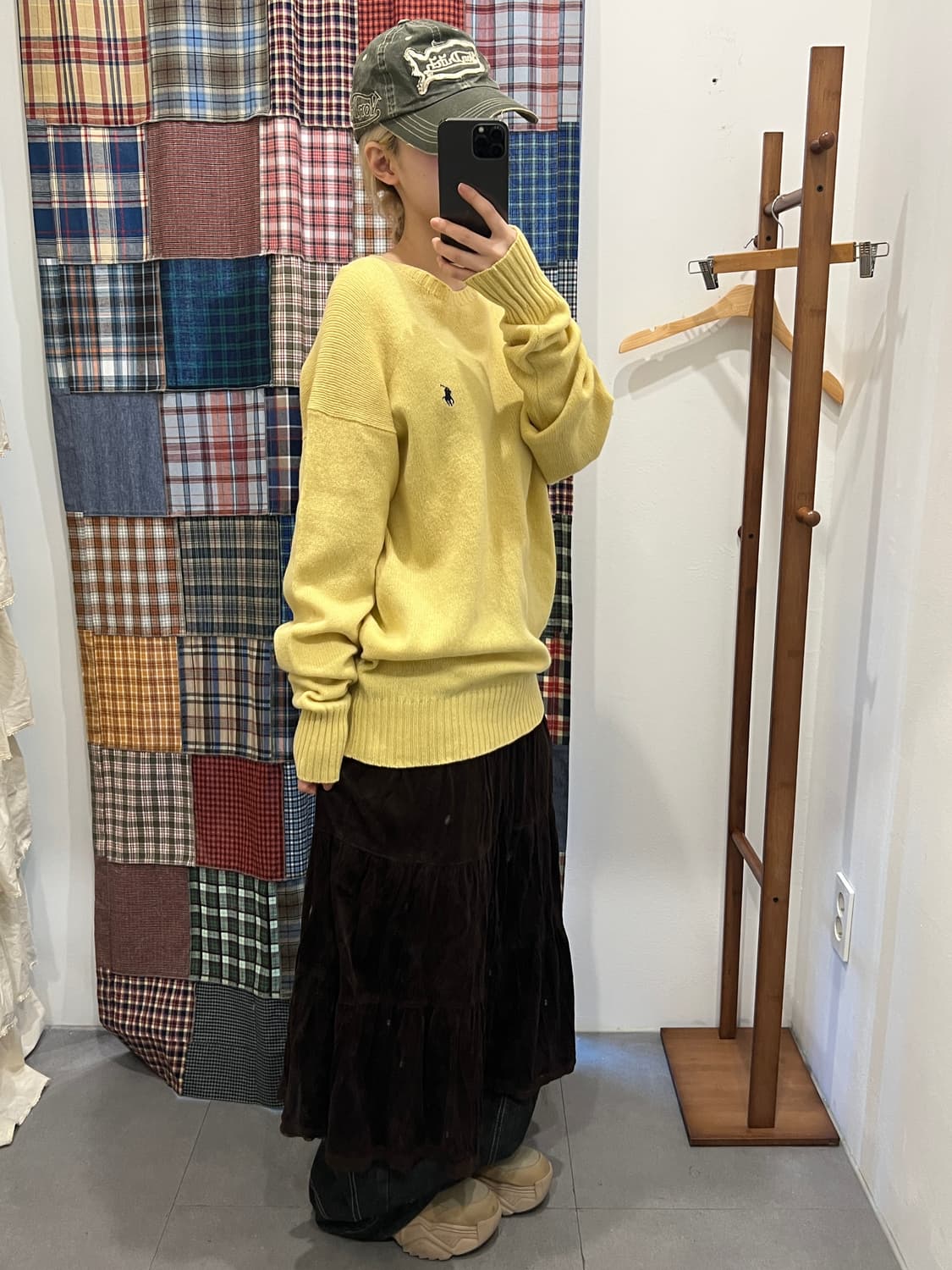 폴로 옐로우 니트 상품이미지6