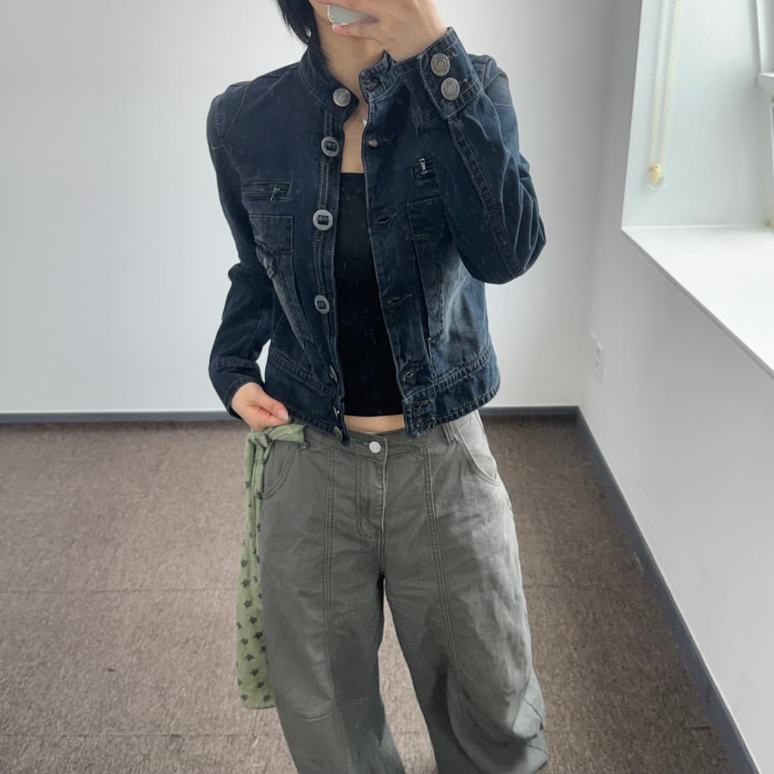 Calvin Klein 캘빈클라인 진스 네이비 데님 자켓 상품이미지1