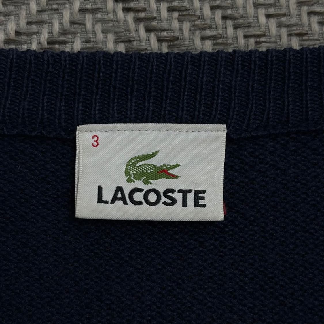 라코스테 베이직 린넨코튼 가디건 v1648 상품이미지5