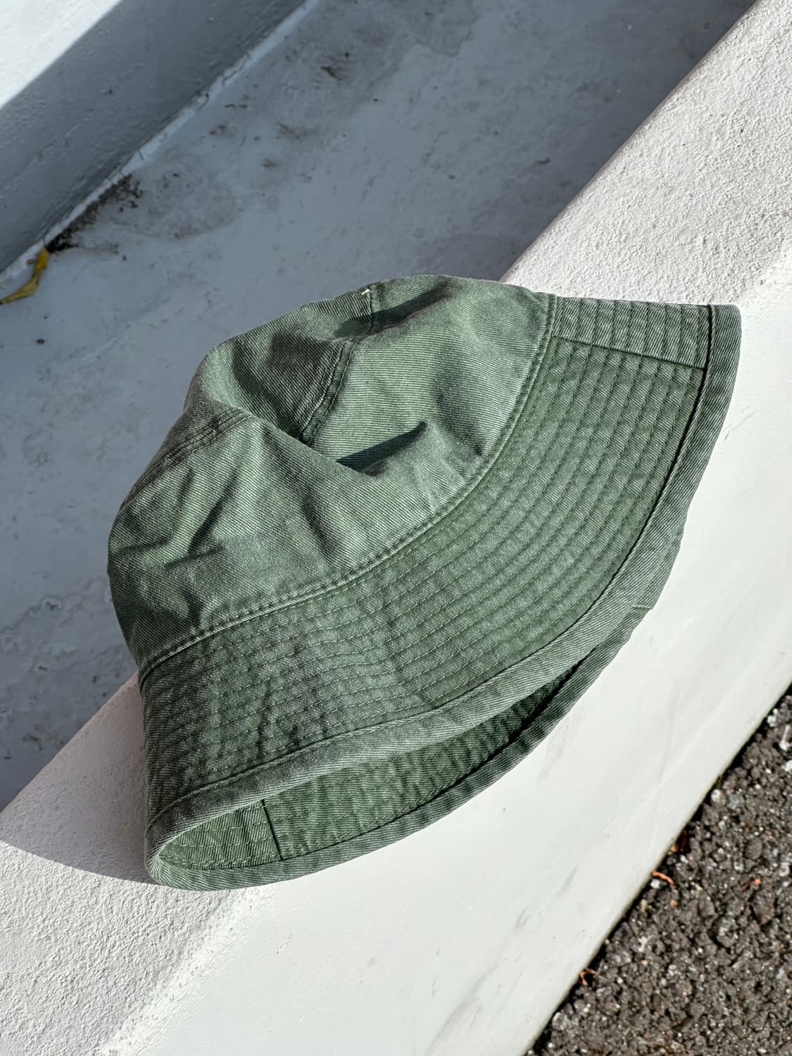 [L] 빈티지 카키 버킷햇 모자 상품이미지3