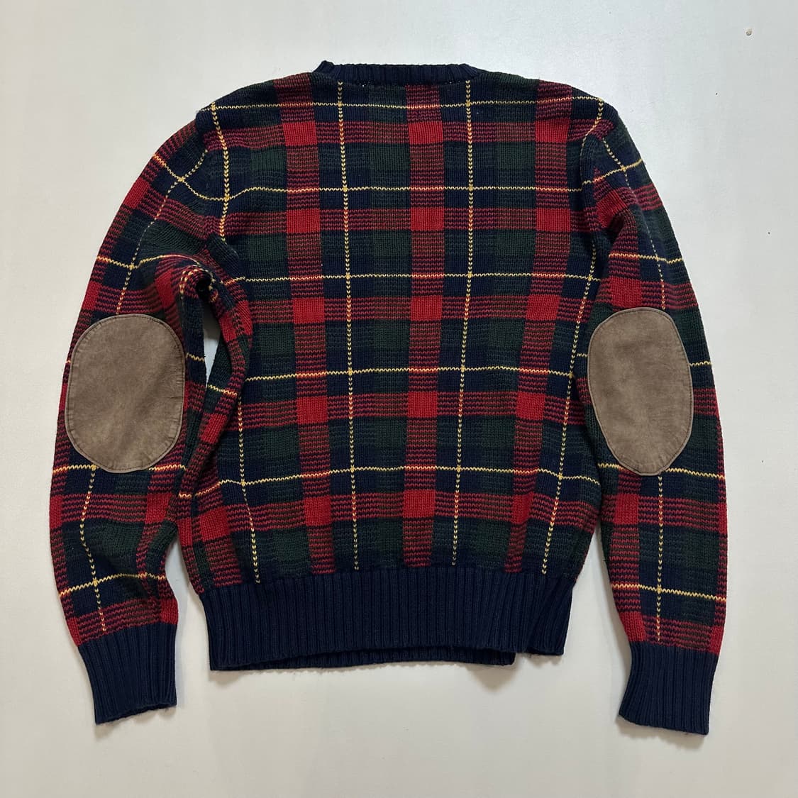 폴로 랄프로렌 캐시미어 엘보패치 타탄체크 상품이미지2