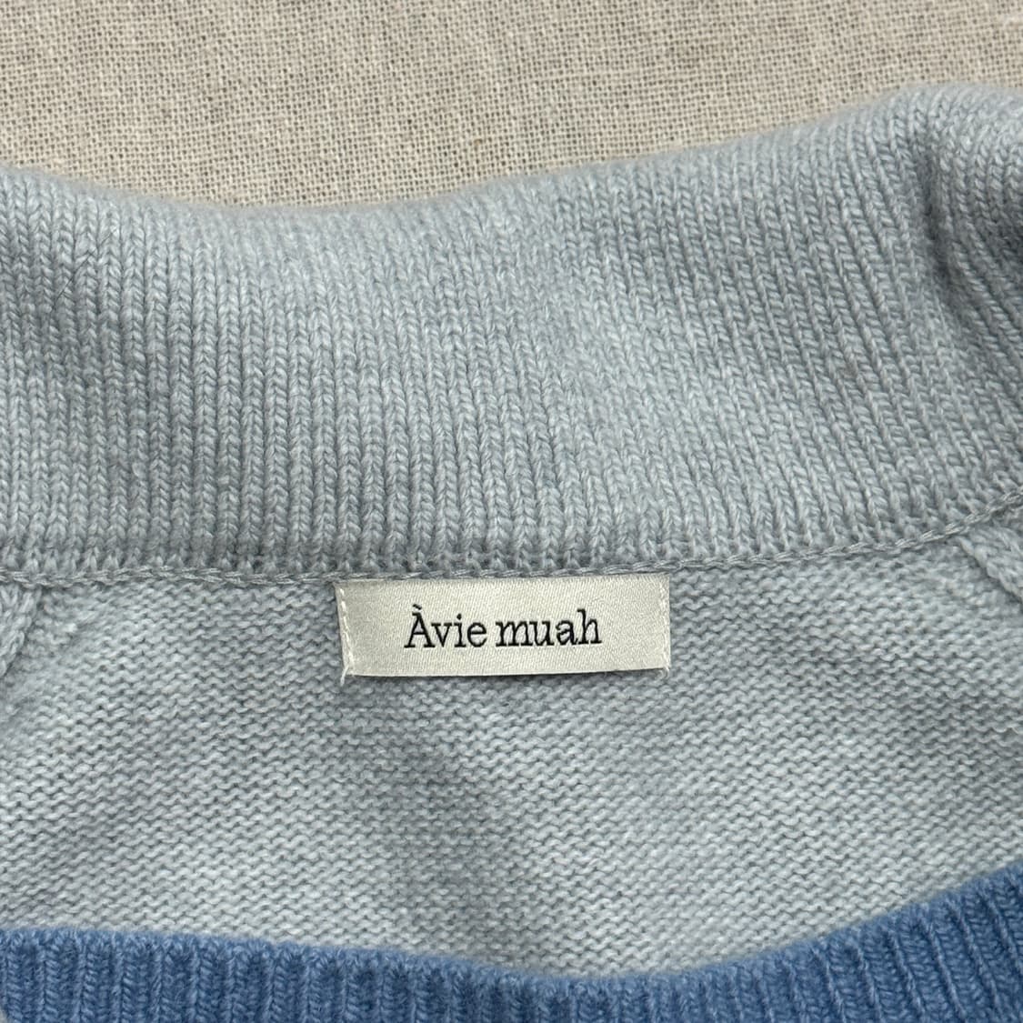 아비에무아 캐시미어 더블 레이어 카라니트 1 상품이미지5