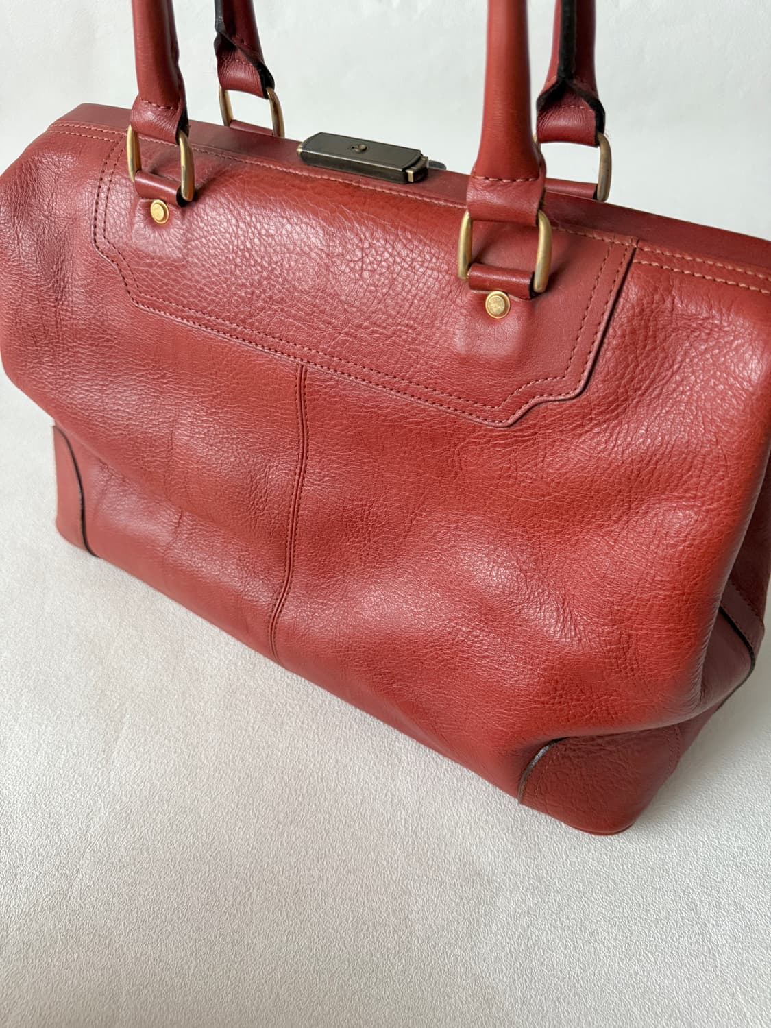 란체티(LANCETTI) 레더 닥터 보스톤백 상품이미지7