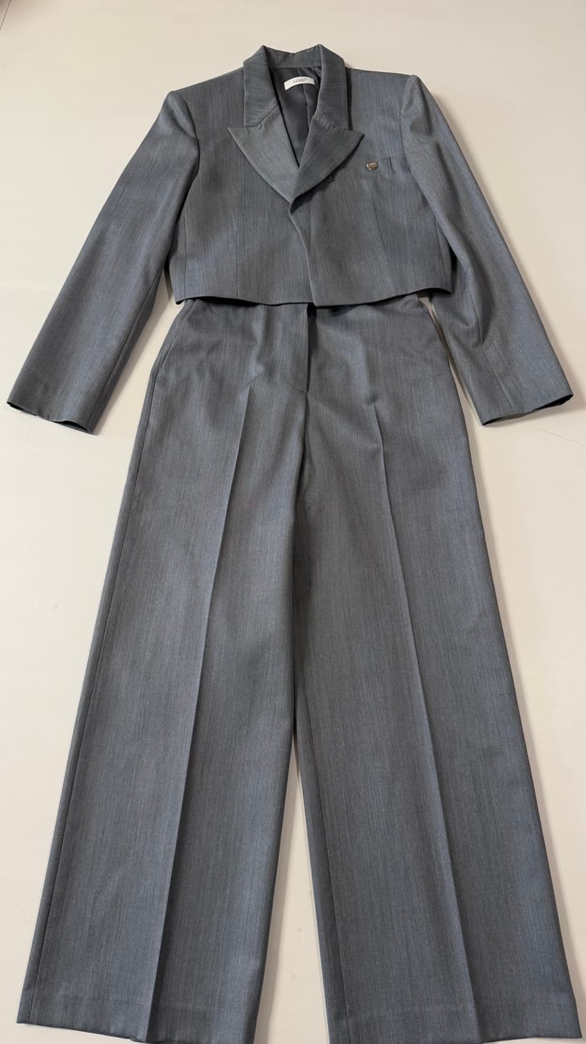 새상품) 엘씨디씨 LCDC 고퀄리티 크롭 정장 슬랙스 셋업 M 정가 69 상품이미지6