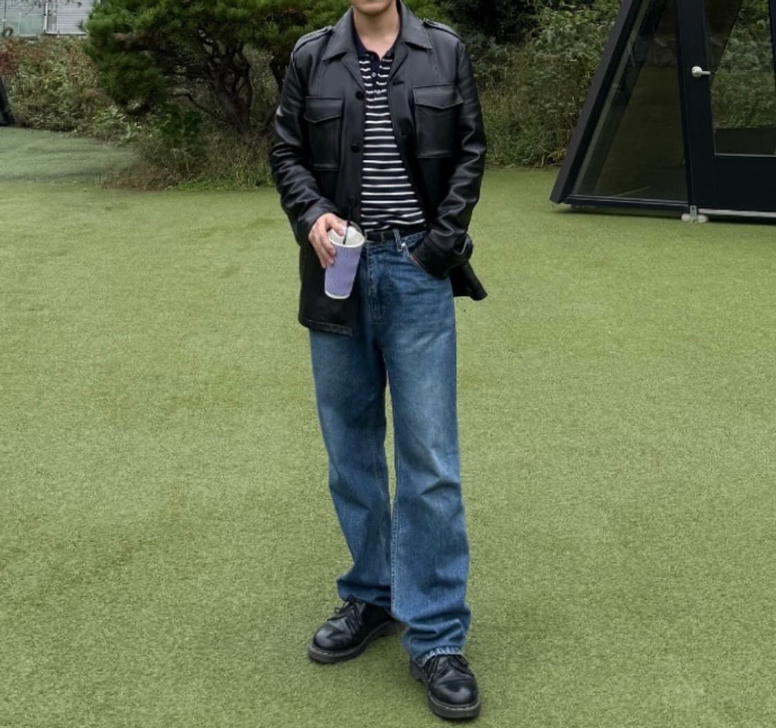 시스템옴므 양가죽 레더 자켓 상품이미지5