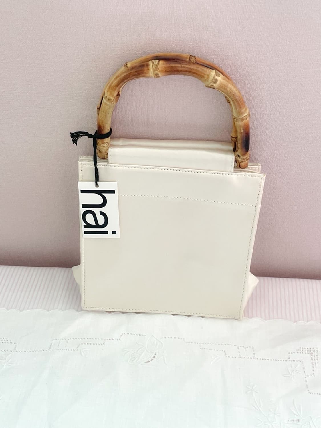  홈오브하이 Hai Homeofhai 뱀부백 화이트 상품이미지1