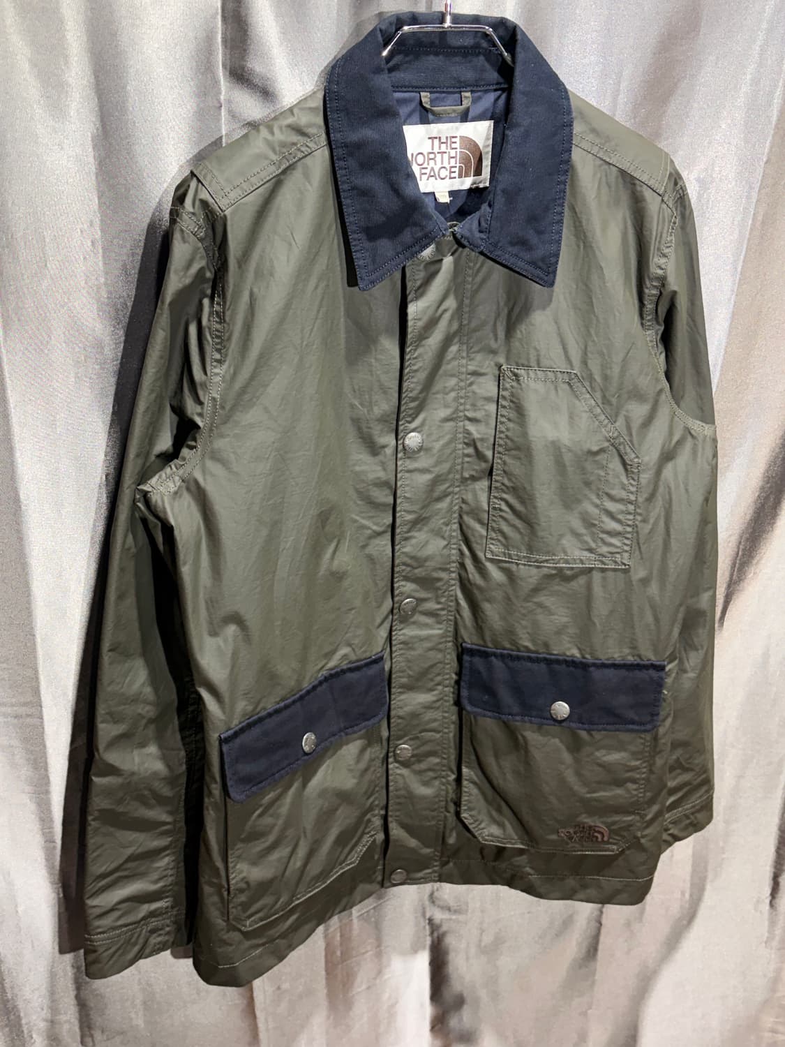 L 노스페이스 왁스 나일론 카키 야상 자켓 상품이미지5