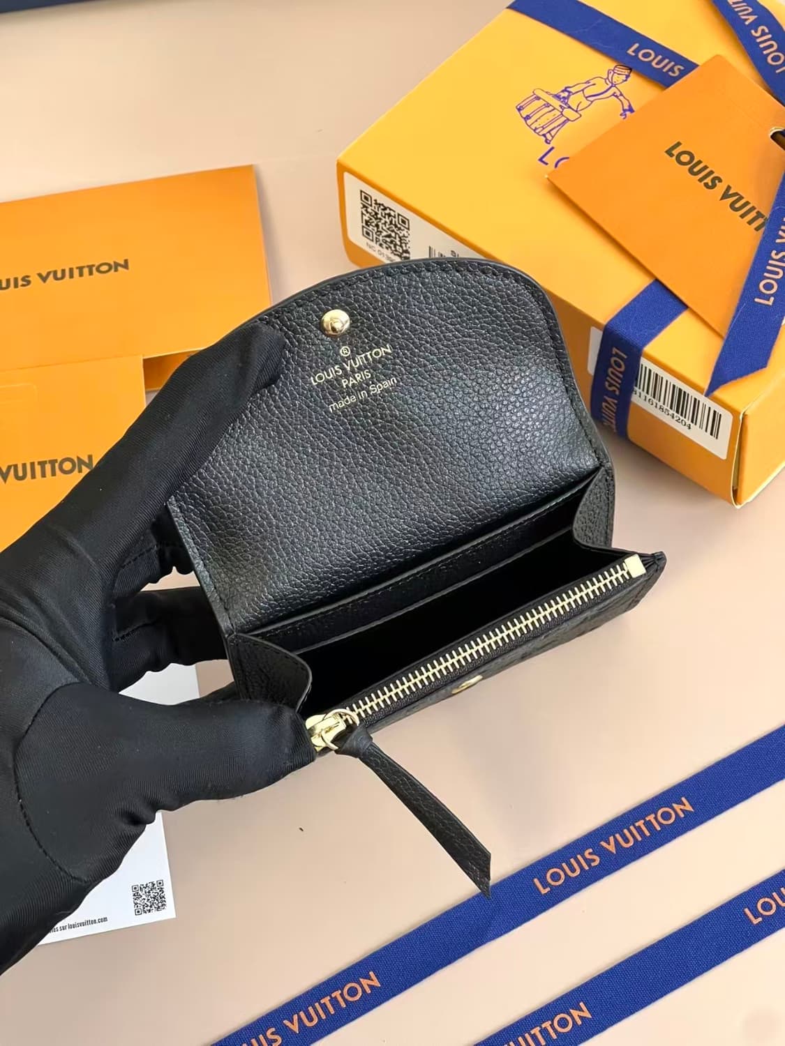 루이비통 로잘리 코인 퍼스 모노그램 블랙 상품이미지4