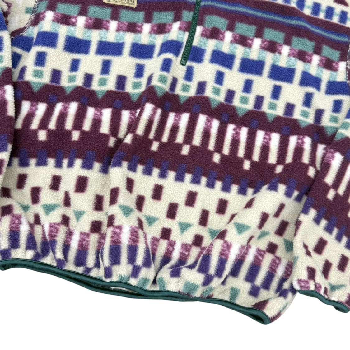 콜롬비아 에스닉 나바호 패턴 반집업 후리스 상품이미지5