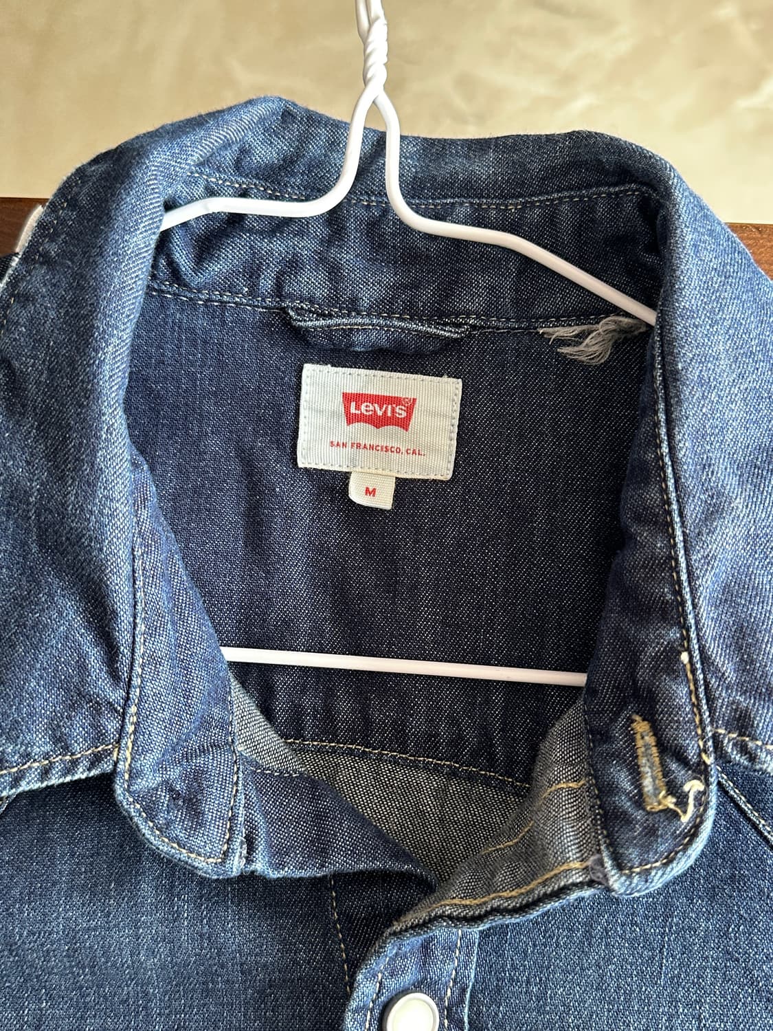 리바이스 웨스턴 데님 셔츠 스냅버튼 데님셔츠 상품이미지6