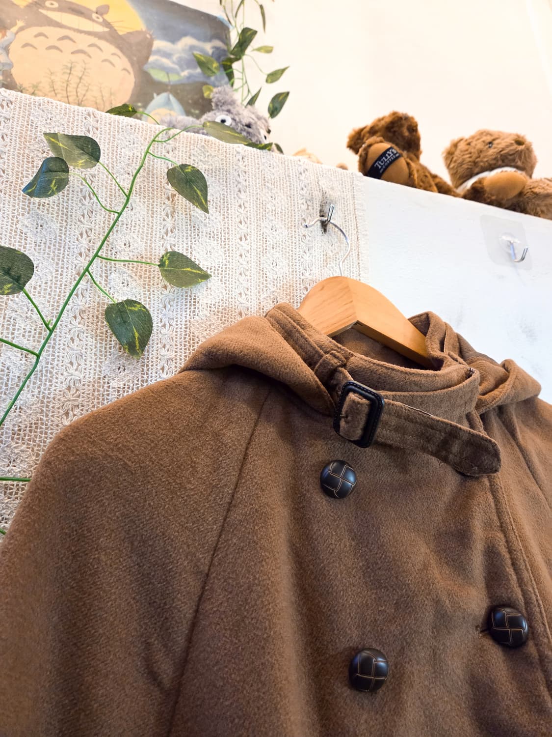 더블 버튼 케이프 코트 상품이미지5