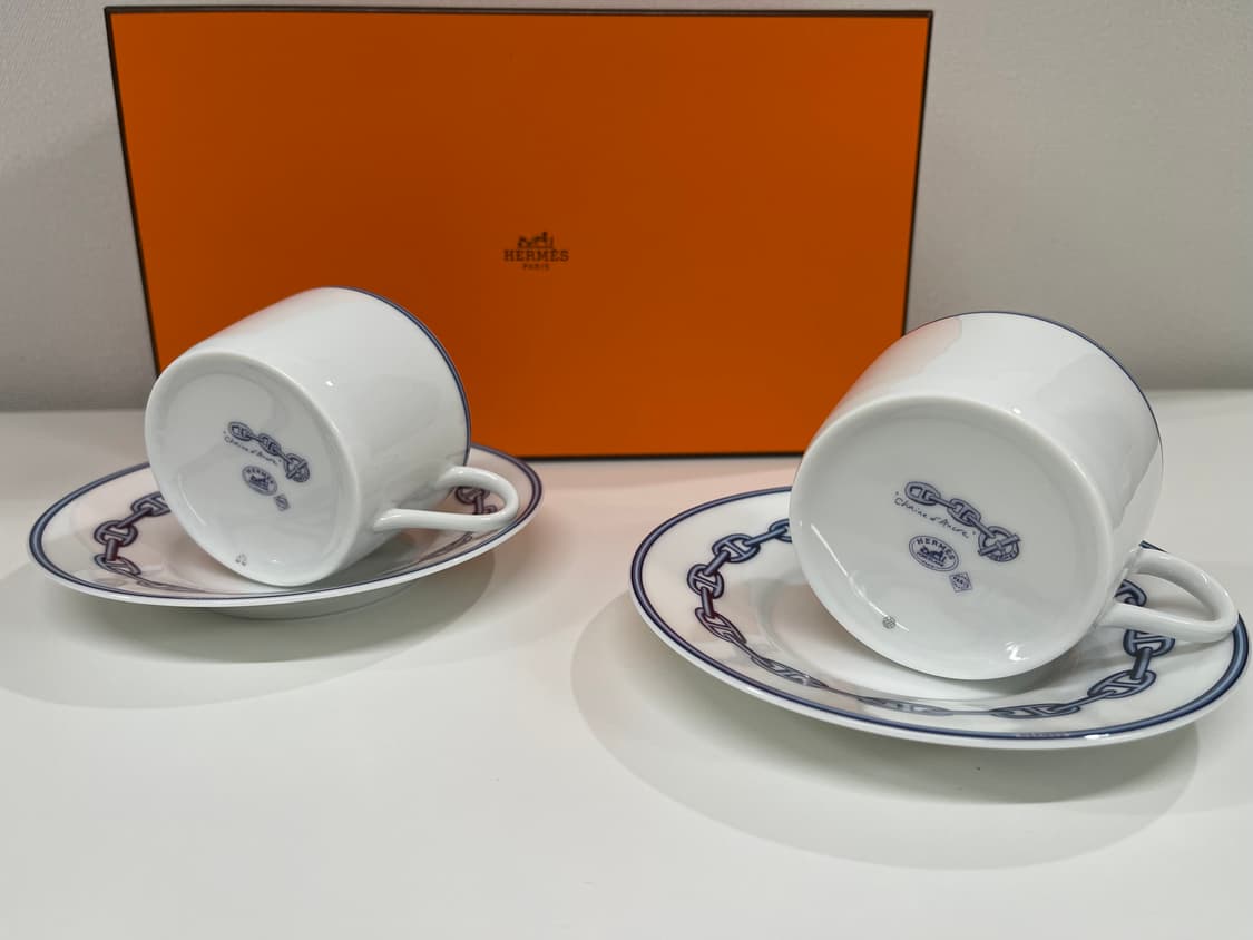 에르메스 블루 샹달 티잔 컵 엔 소서 2P 세트 상품이미지3