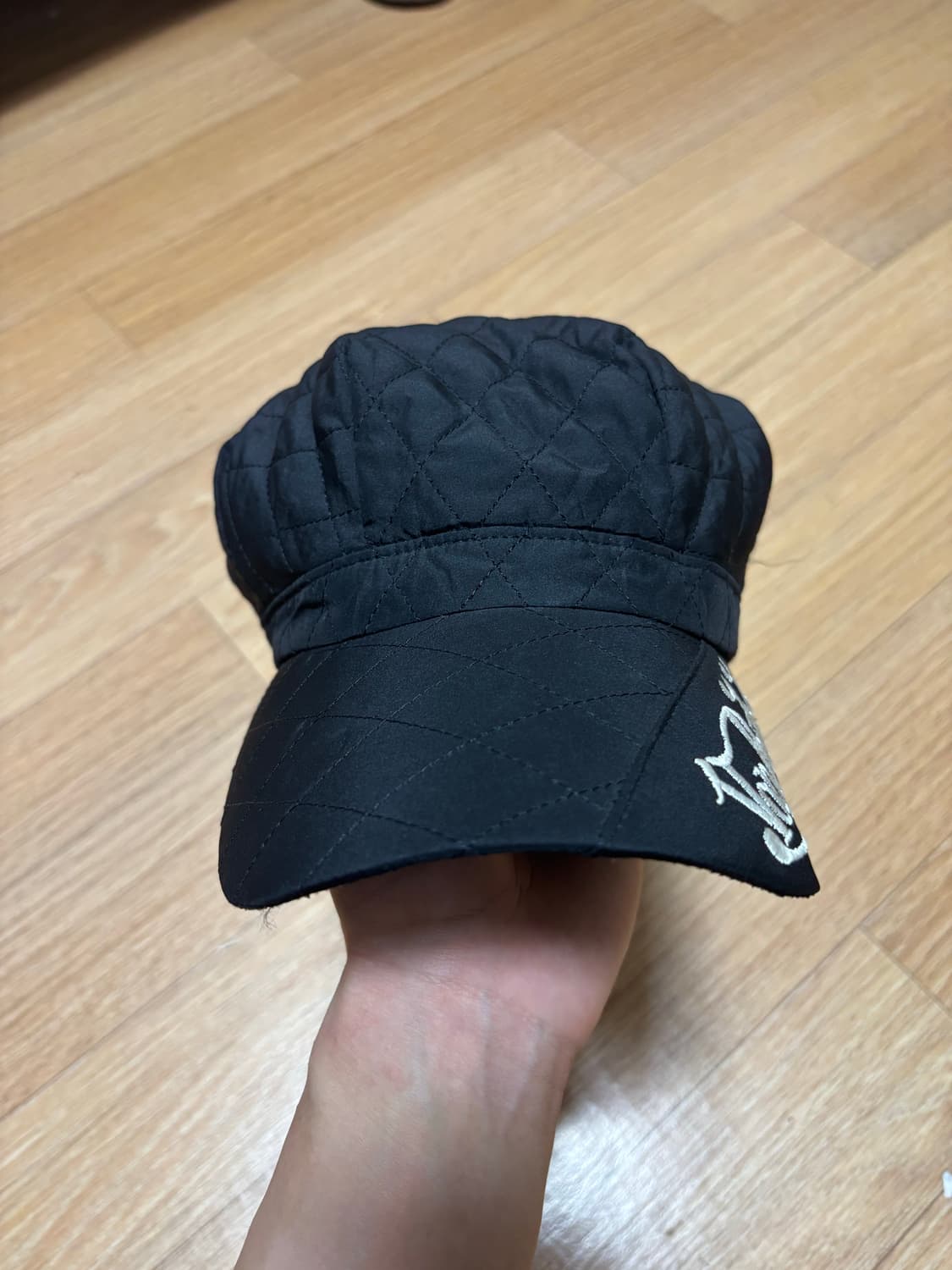 본더치 블랙 퀼팅 모자 상품이미지2