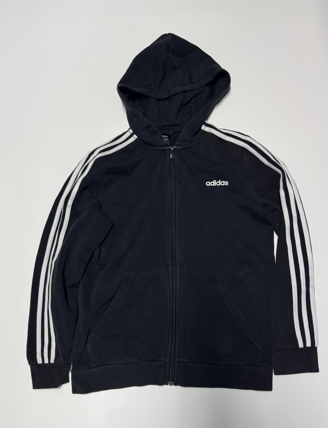 여성 아디다스 삼선 트랙 트레이닝 기모 후드집업 170 M 상품이미지1