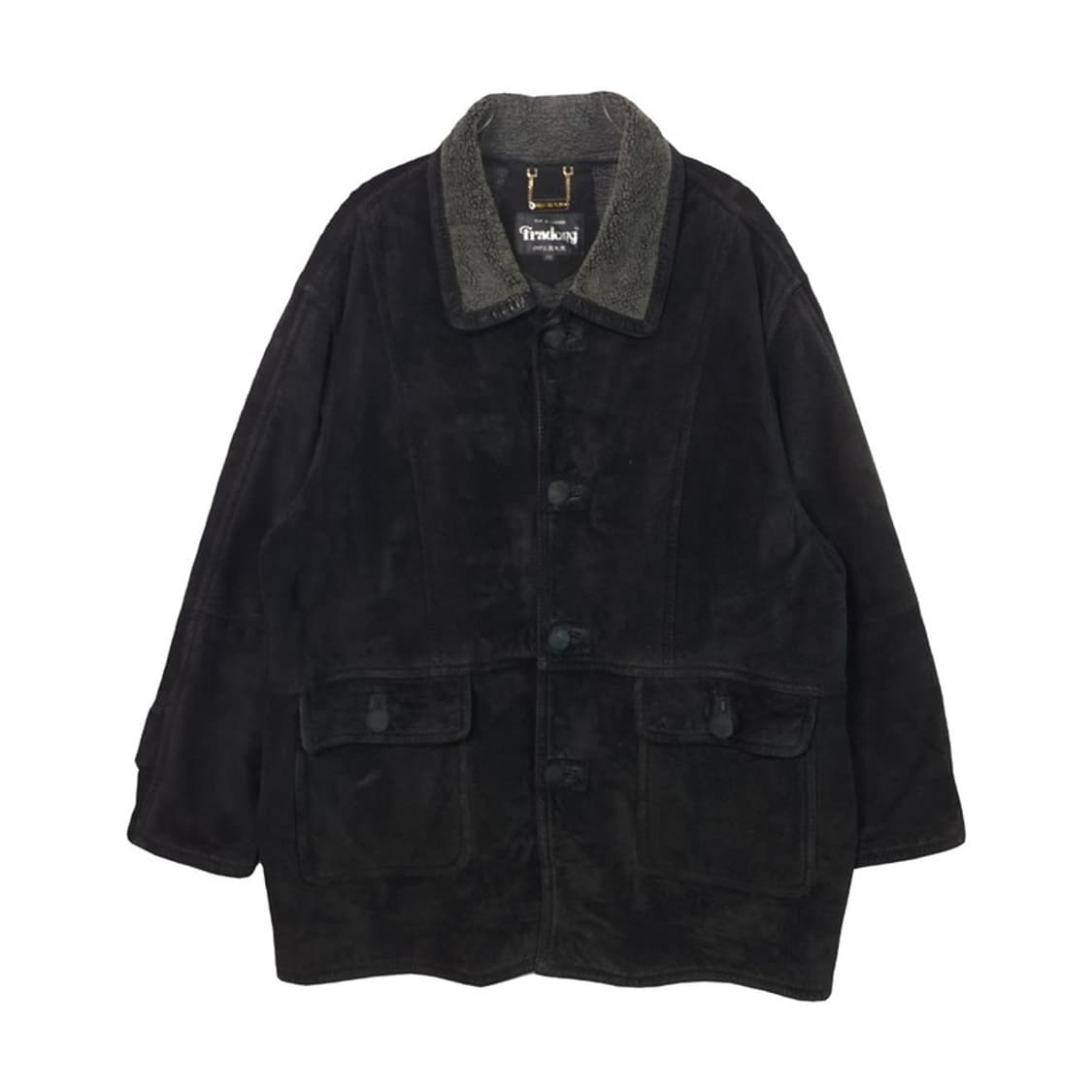 FRADONG 블랙 스웨이드 무스탕 자켓 110 상품이미지1