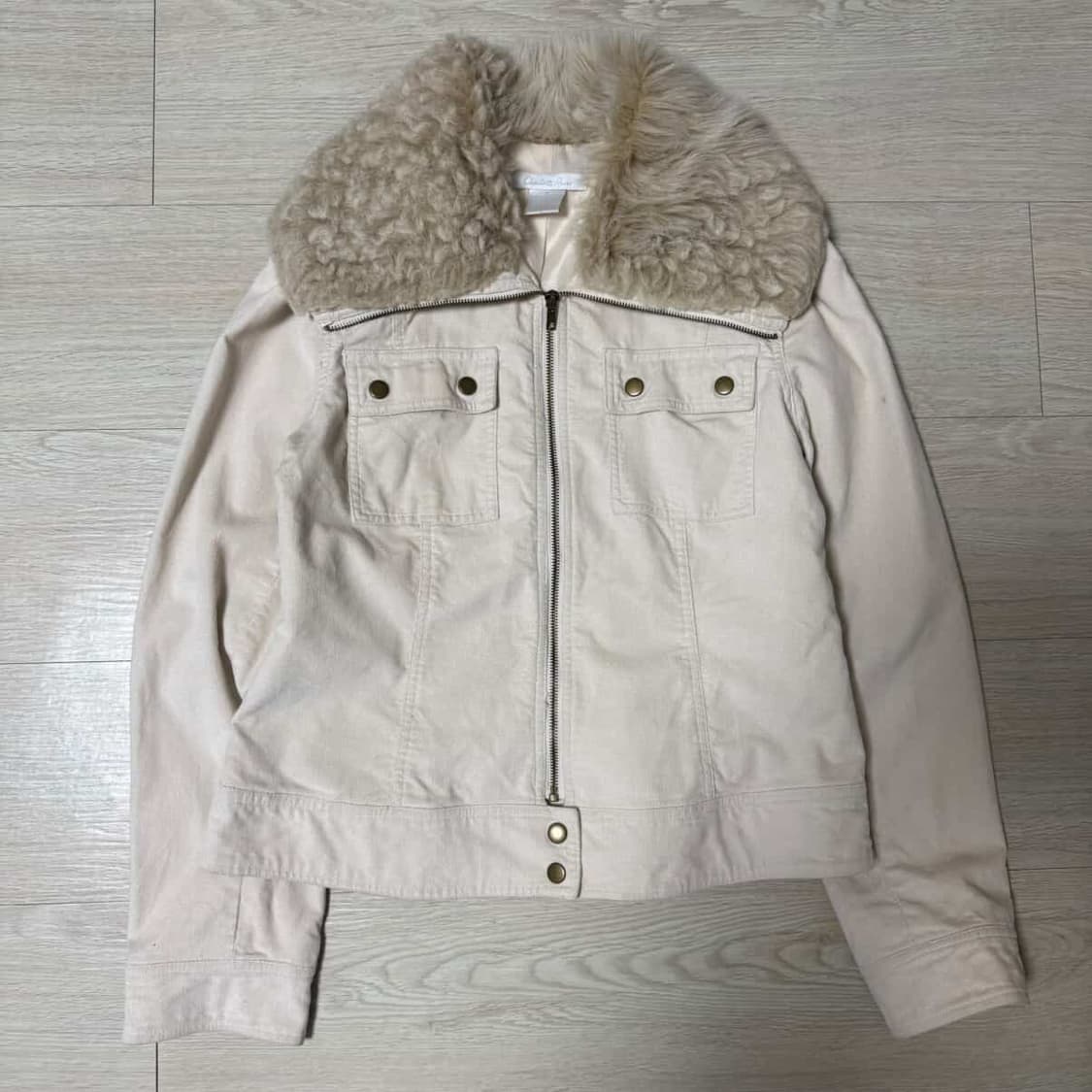 VINTAGE FULL ZIP UP BOA BLOUSON 상품이미지1