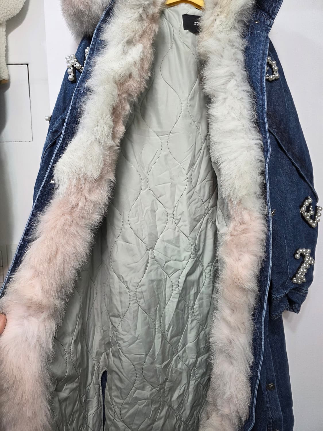 오즈세컨 여성 데님 폭스 야상 자켓 상품이미지4