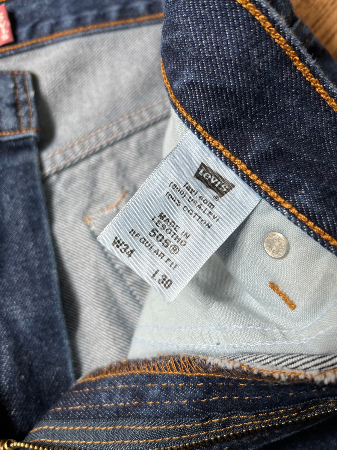 [34]00's 리바이스 USA 505 맥시코제 진청 데님 팬츠 상품이미지5