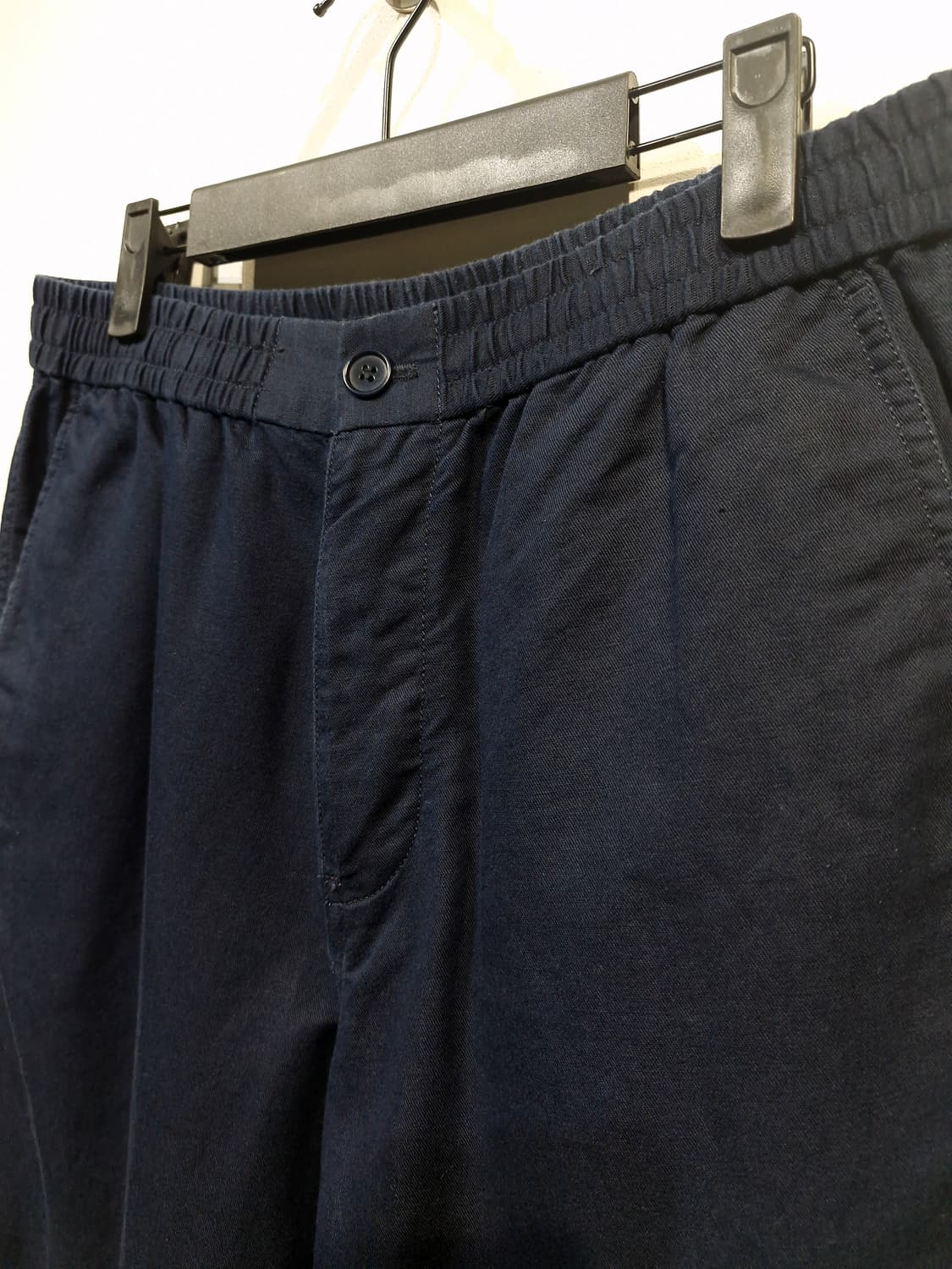 아르켓(ARKET)드로스트링 웨이스트밴드 린넨 팬츠 네이비 상품이미지3