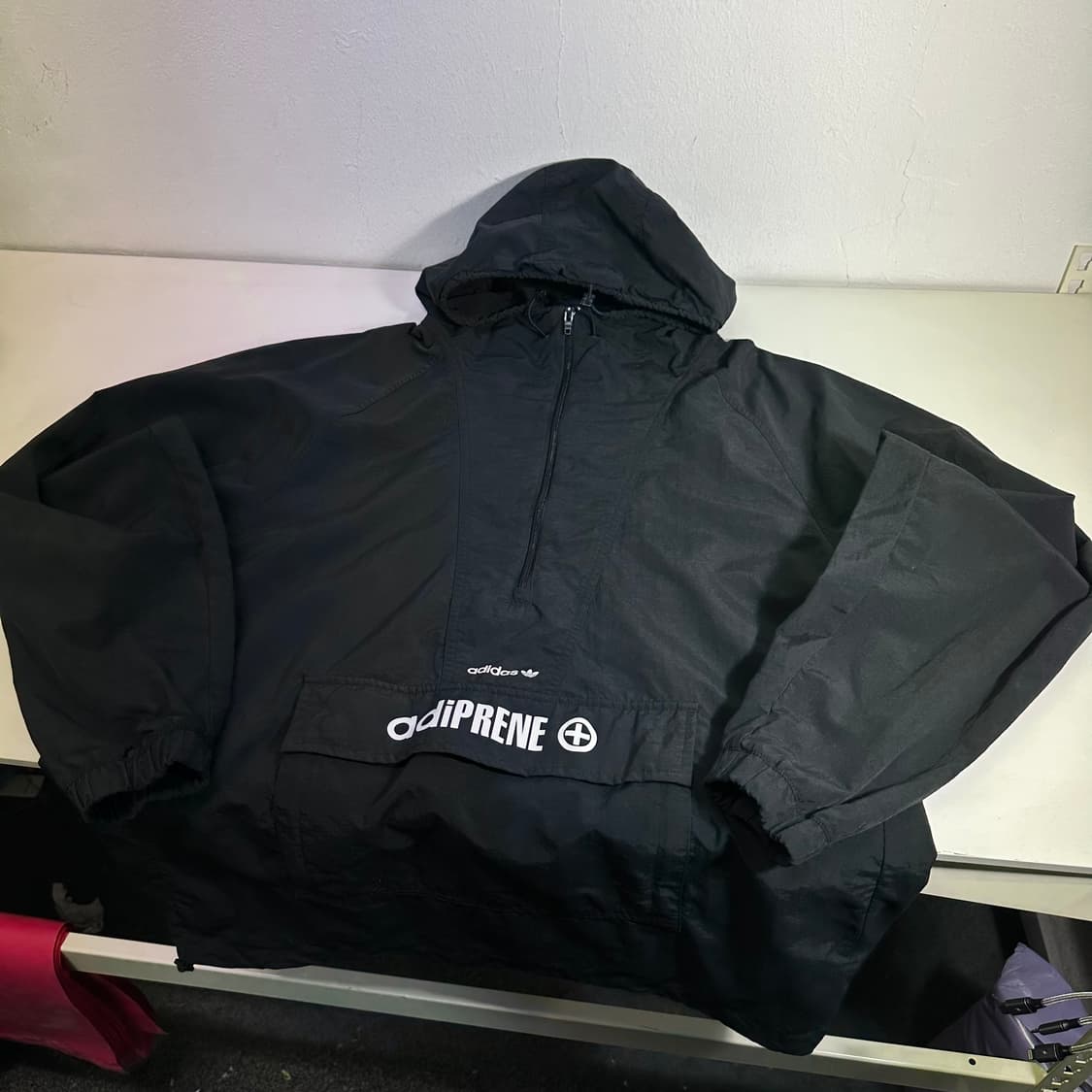 L 105 아디다스 블랙 ADIPRENE 바람막이 아노락 상품이미지2