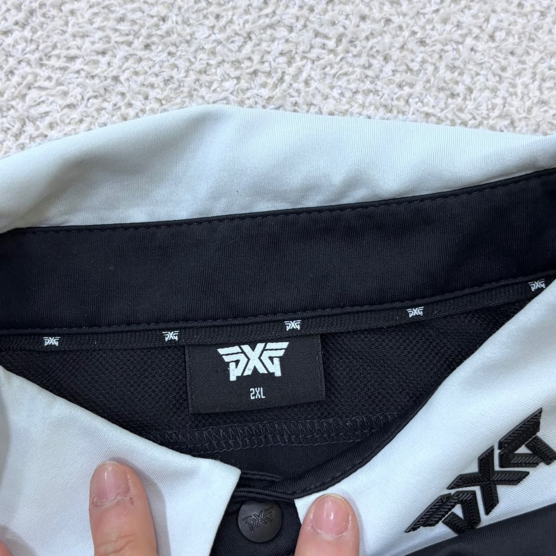 XXL PXG 남성 블랙 기능성 골프웨어 반팔 티셔츠 0604E2 상품이미지3