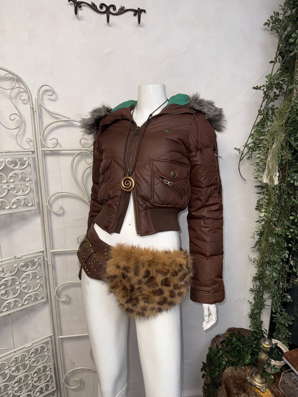 Abercrombie brown wolf jaw puffer jk 상품이미지8