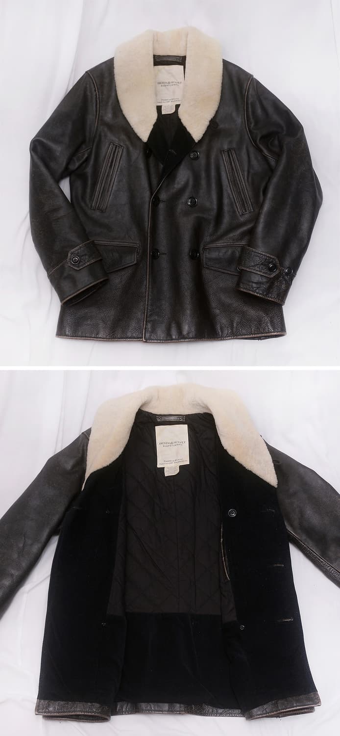 랄프로렌 데님앤서플라이 버팔로 가죽 무스탕 코트 (L / 105+) 상품이미지2