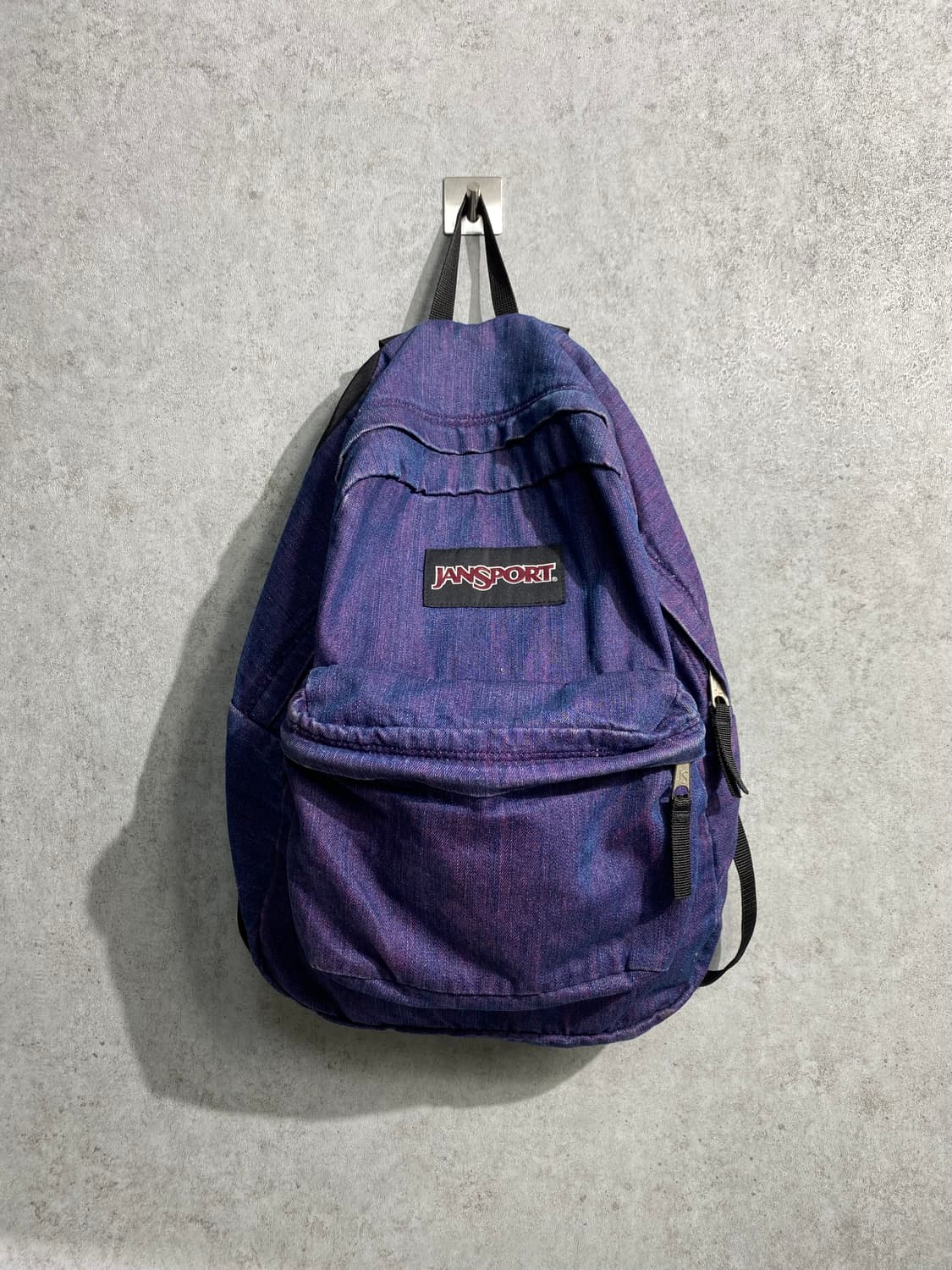 [37*54] Jansport 잔스포츠 퍼플 워시드 데님백팩 상품이미지1