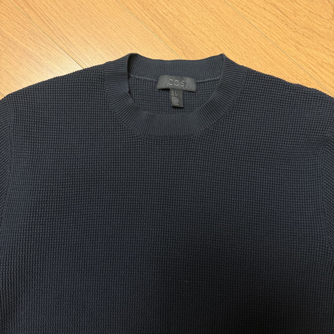 COS 와플 면티 네이비 S사이즈 상품이미지2