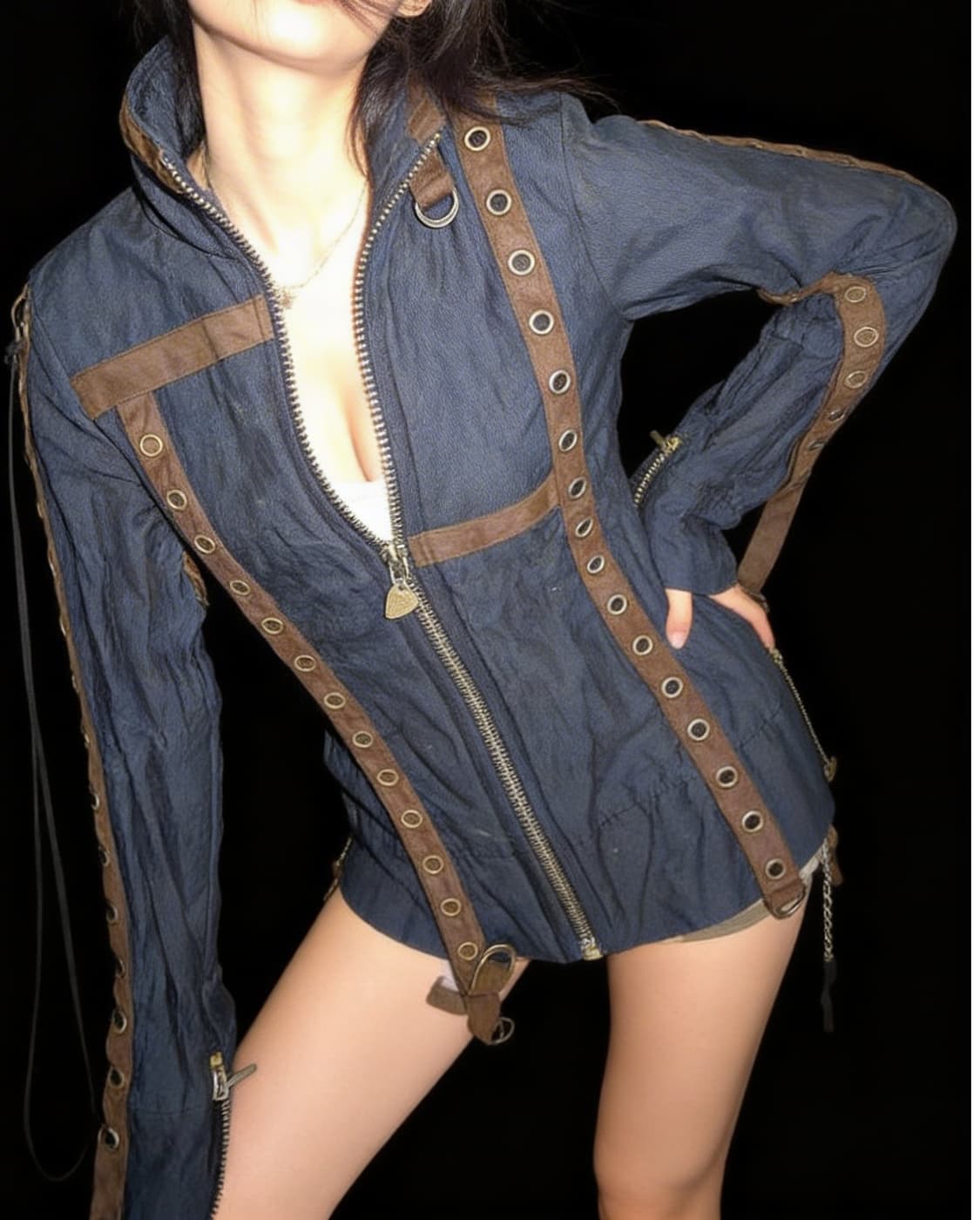 Salvage 샐비지 바이 플랜비 스트랩 디테일 자켓 상품이미지1