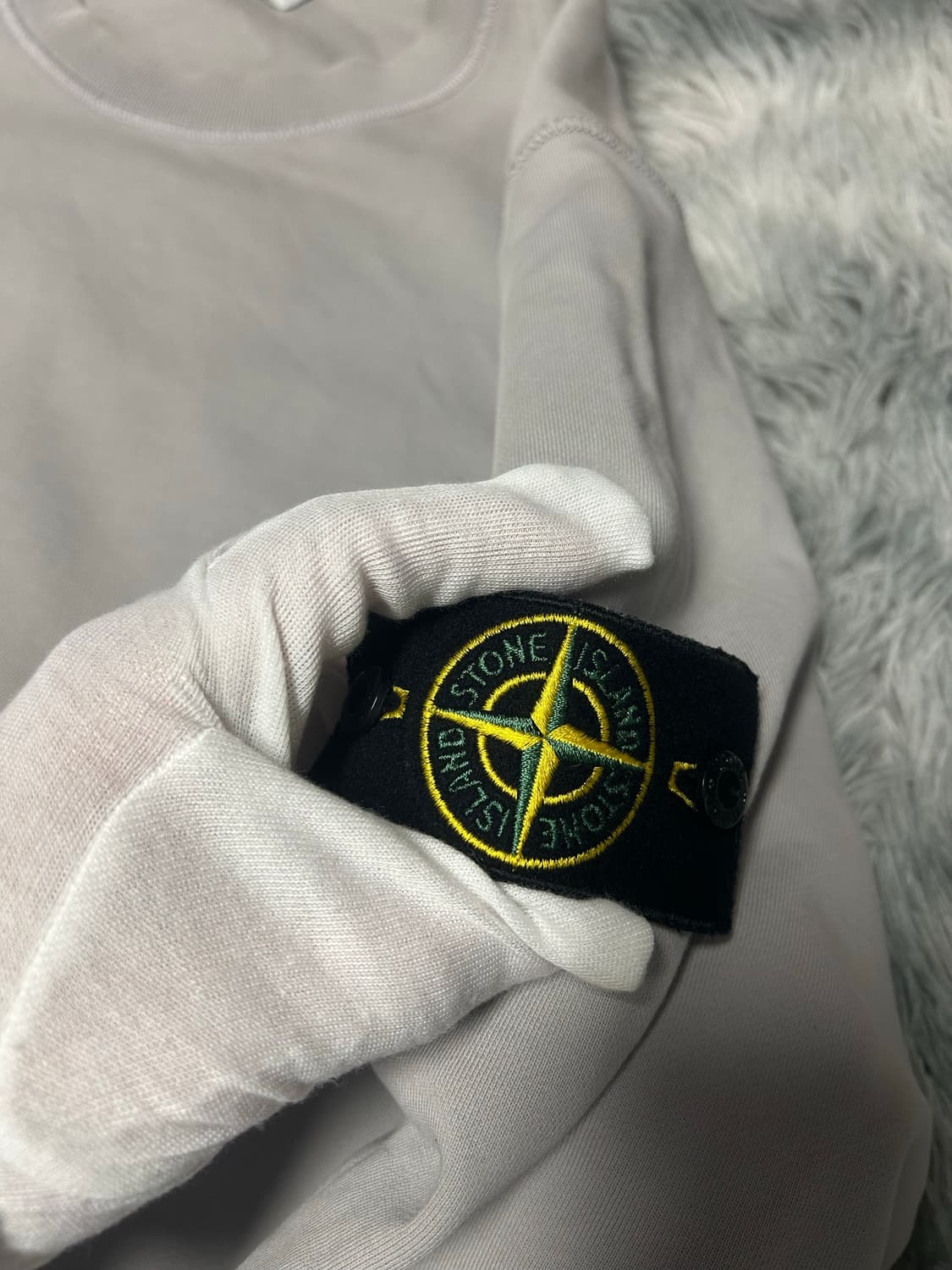 [L size] 스톤아일랜드 맨투맨 아이보리 상품이미지3