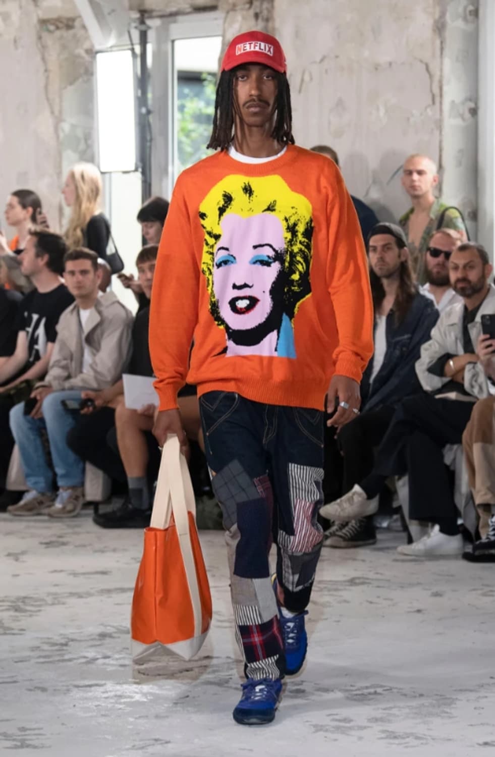 준야 와타나베 맨 꼼데가르송 x 앤디 워홀 마릴린 먼로 스웨터 상품이미지1