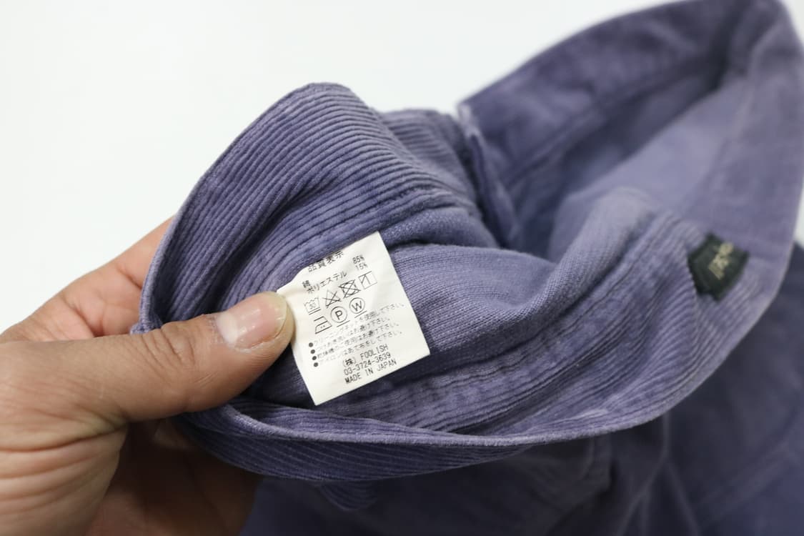 러프앤스웰 빈티지 퍼플 코듀로이 카고 반바지 (M) 상품이미지9