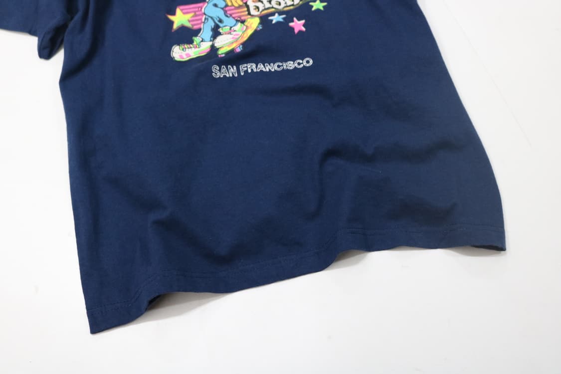 헤인즈 90s 빈티지 샌프란시스코 캐릭터 네이비 반팔티셔츠 (XL) 상품이미지4