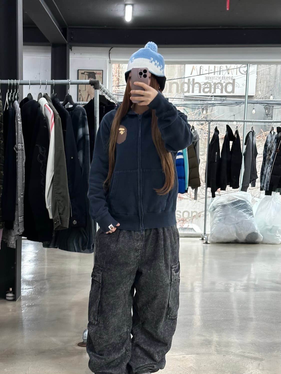 베이프 사루 투웨이 후드집업 상품이미지2