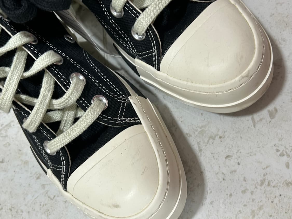 (새상품) 컨버스 릭오웬스 하이 다크스타 스니커즈  240(박스없음) 상품이미지3