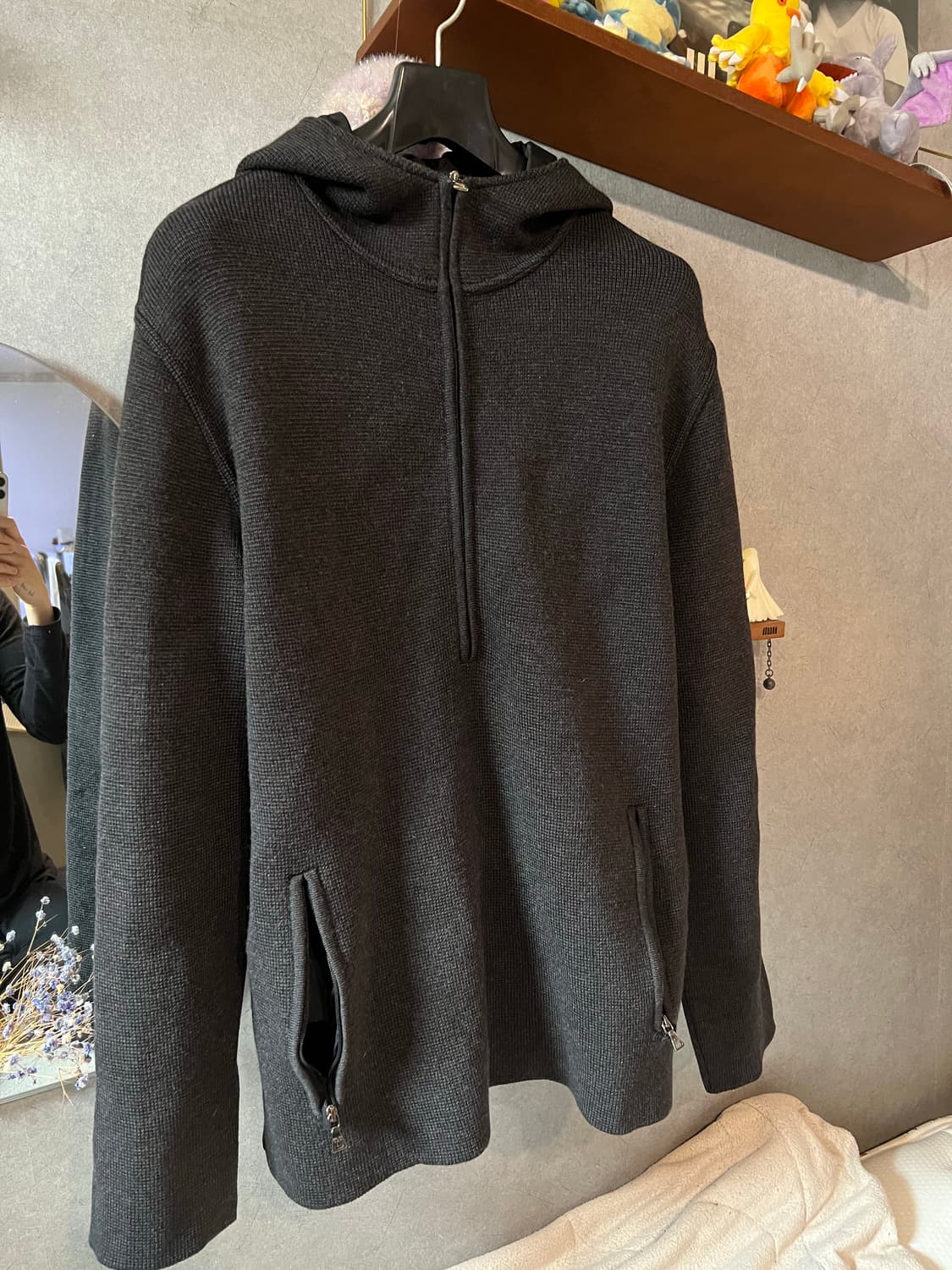 프라다 스포츠 울 하프 집업 prada sports 상품이미지1