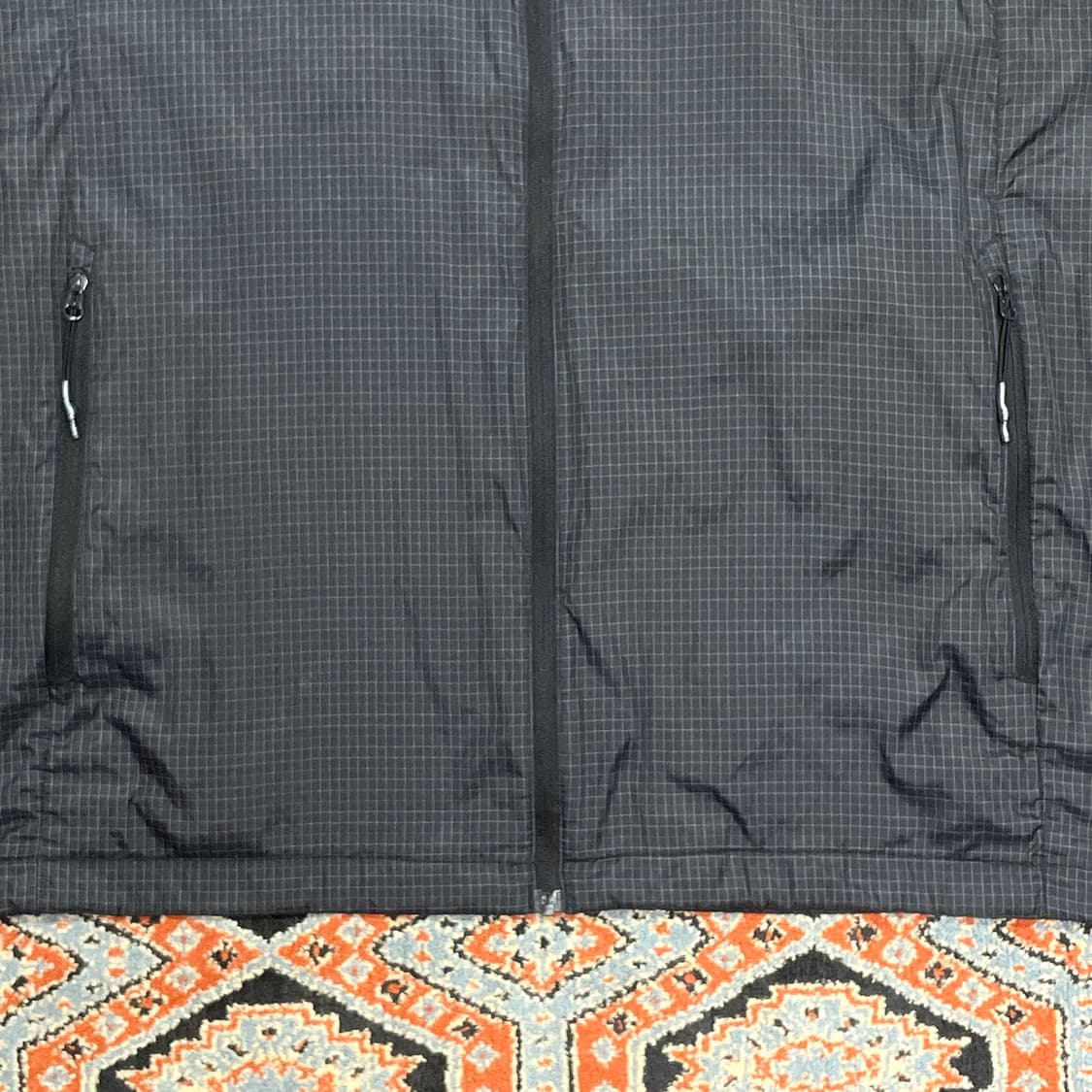 노스페이스 블랙 체크 경량 바람막이 자켓 남성2XL 상품이미지3