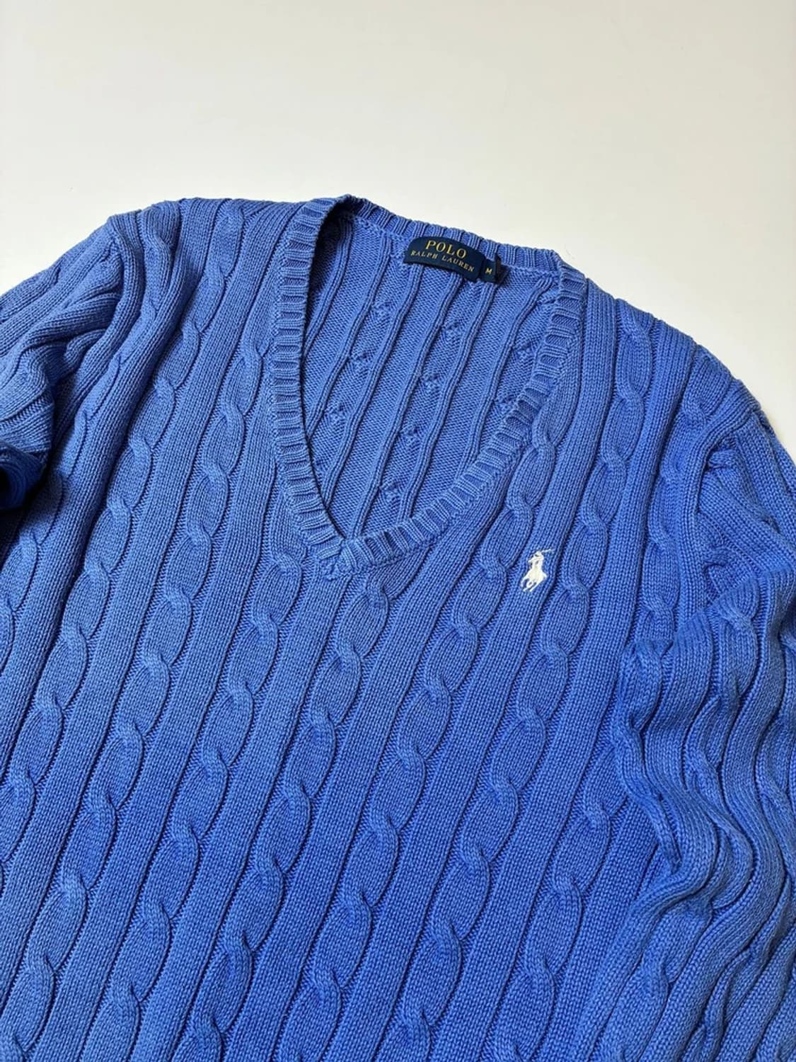 폴로 랄프로렌 코튼 브이넥 꽈배기 니트 PN8225 상품이미지2