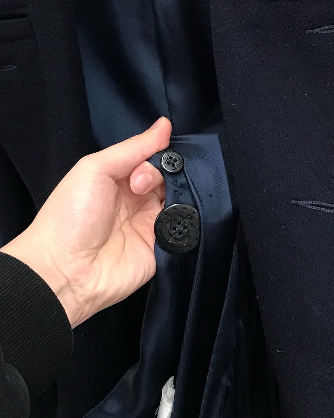 폴로 울 더블 피코트 상품이미지5