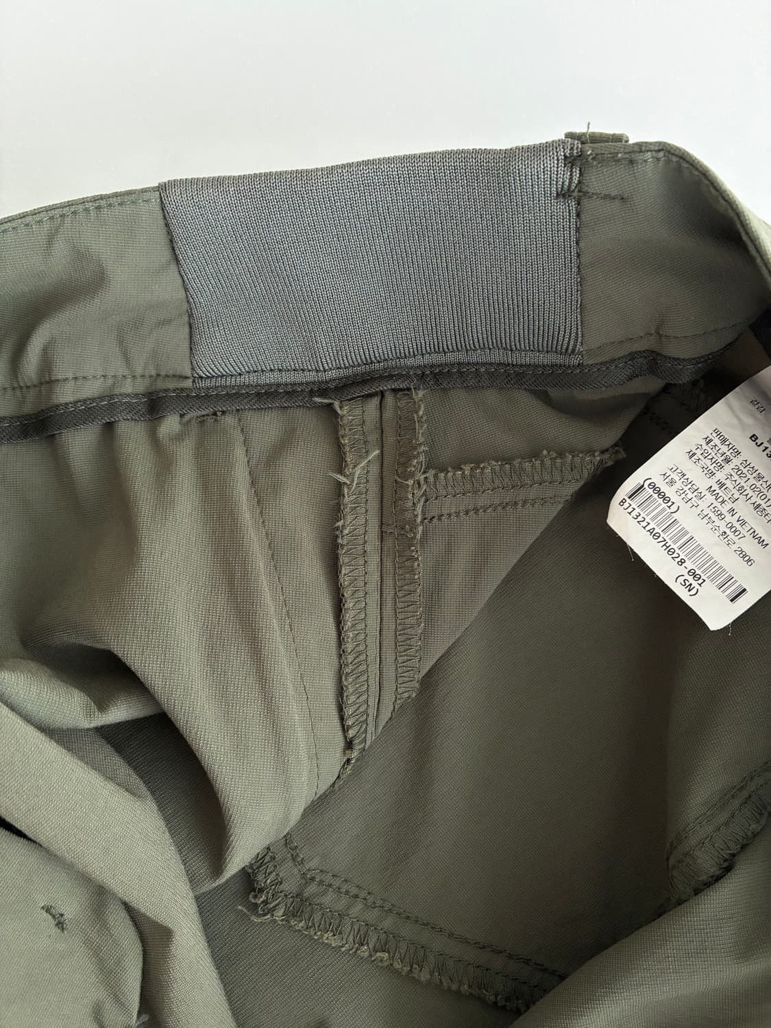 28) 빈폴 나일론 바지 카키 상품이미지8