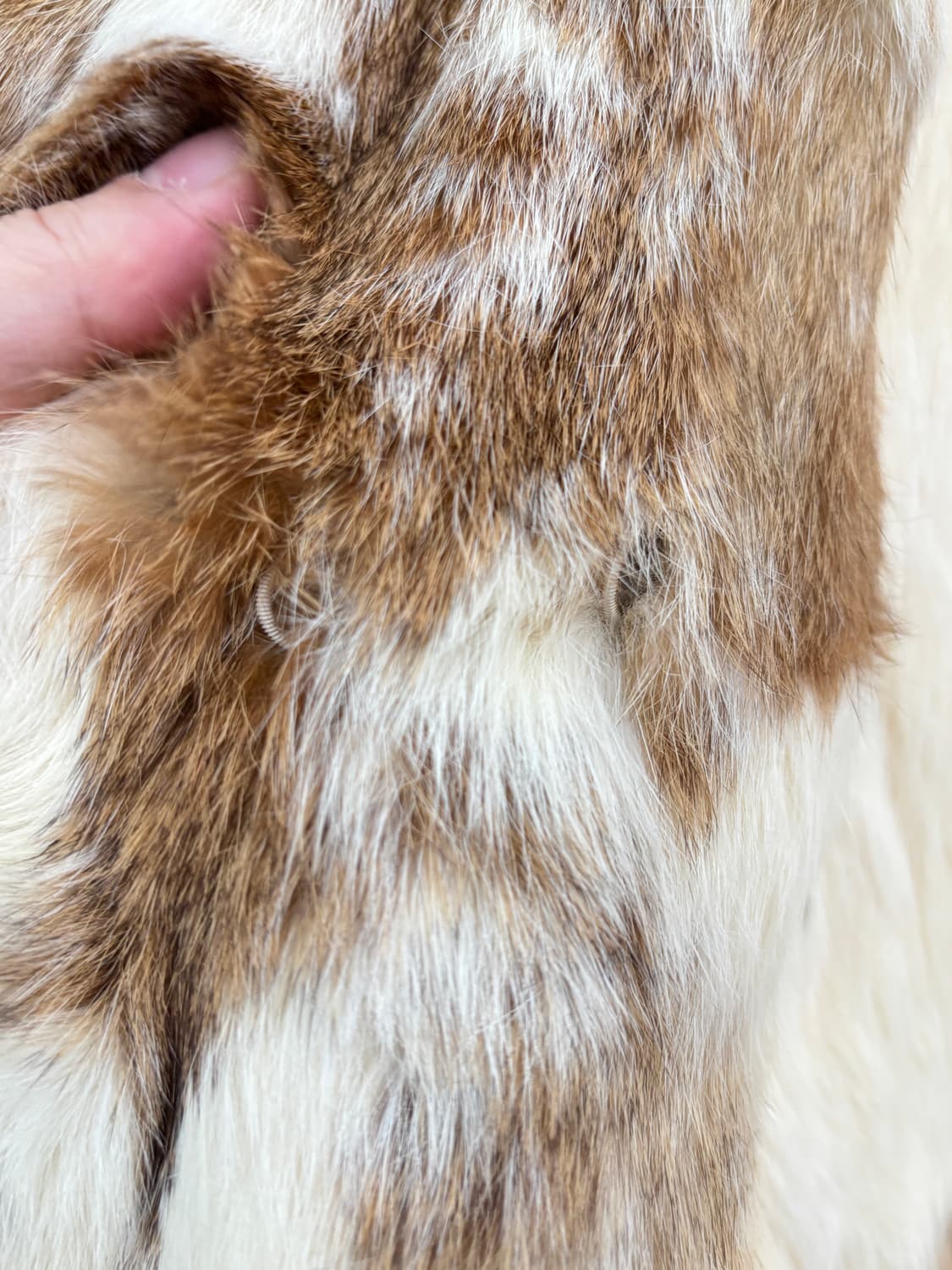 내츄럴 브라운 쉐이드 래빗 퍼 상품이미지7