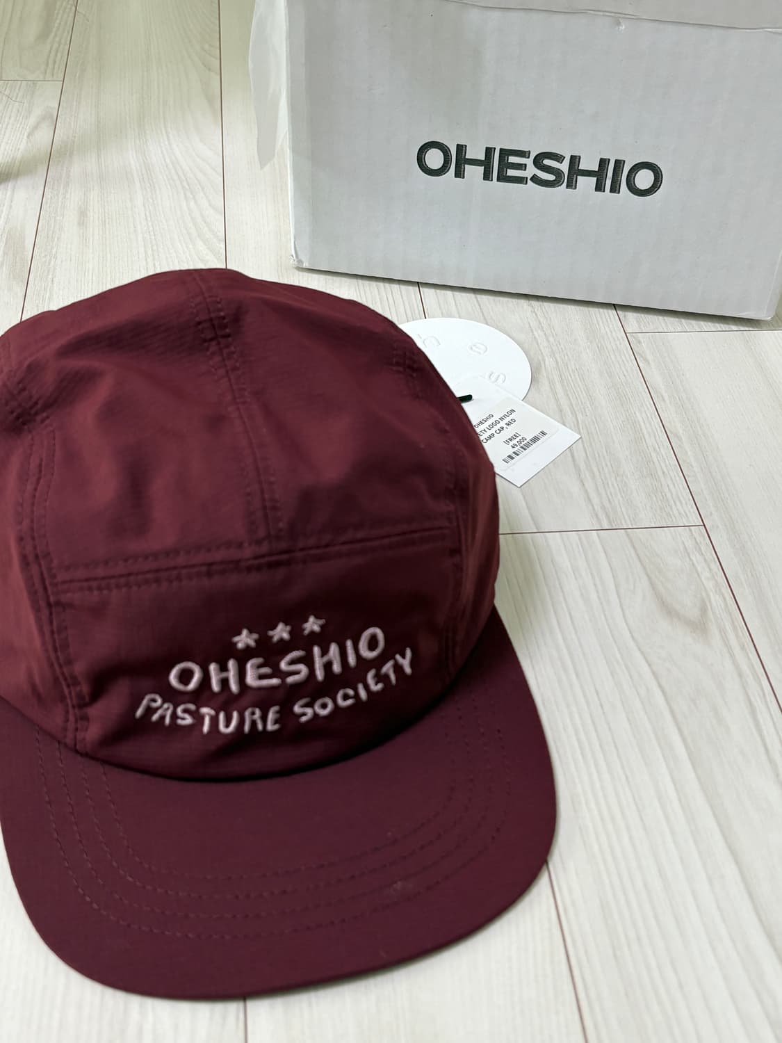 오헤시오 나일론캡 NYLON CAMP CAP, RED 상품이미지3