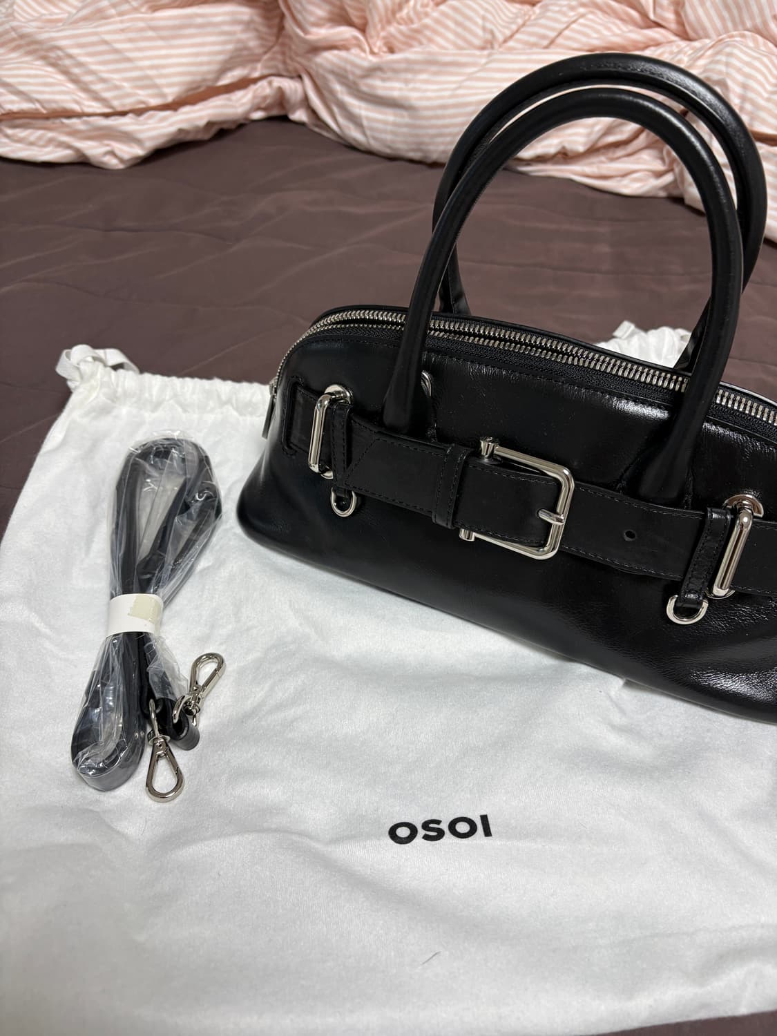 오소이 ZIP BROCLE MINI [STONE BLACK] 상품이미지4