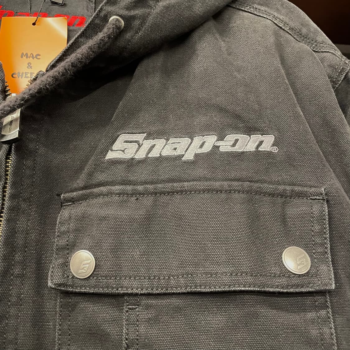 10s 스냅온 Snap-on 워시드 성조기 패치 액티브 레이싱 워크 자켓 상품이미지5