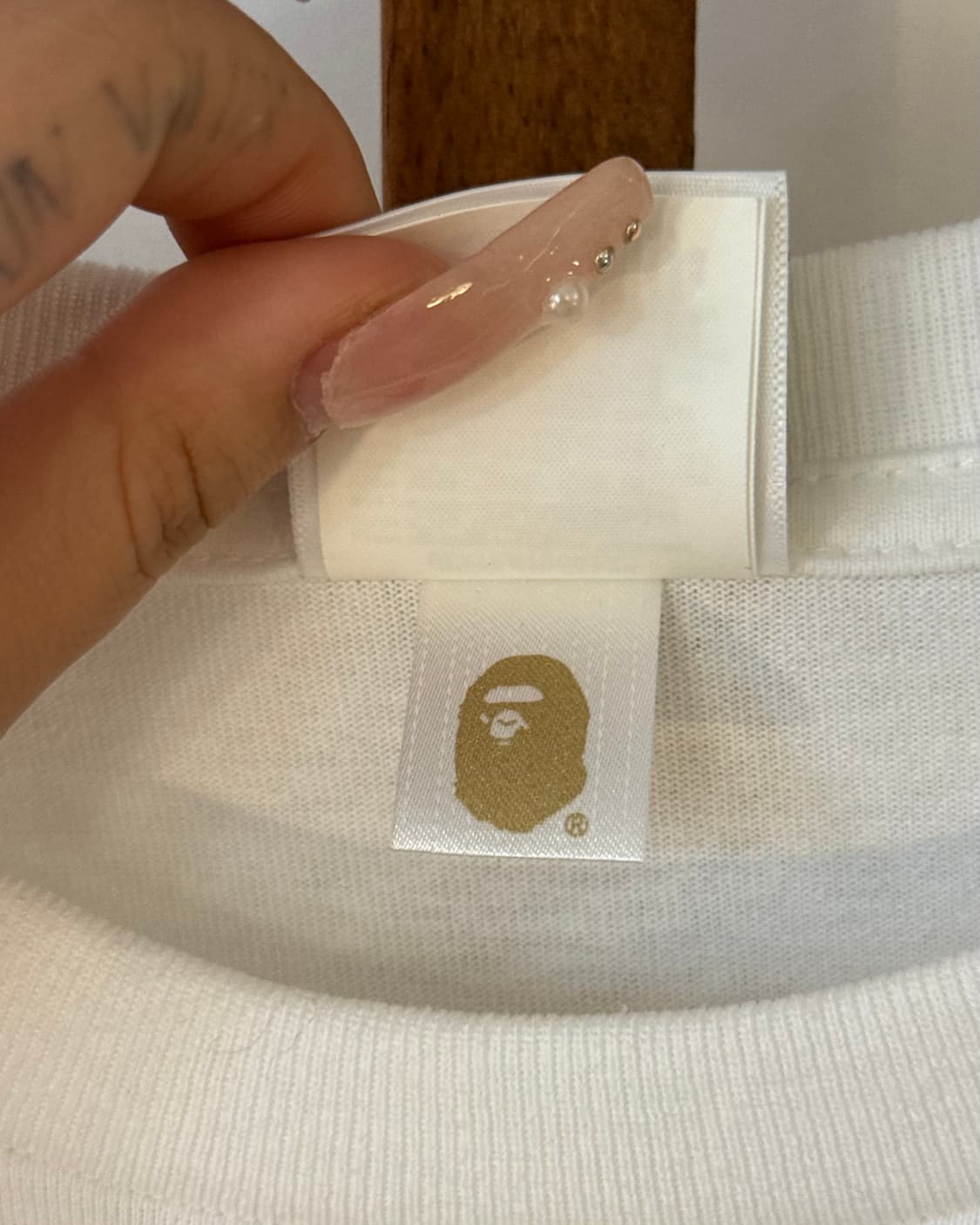 Bape 베이프 빅사루 화이트 반팔 상품이미지9