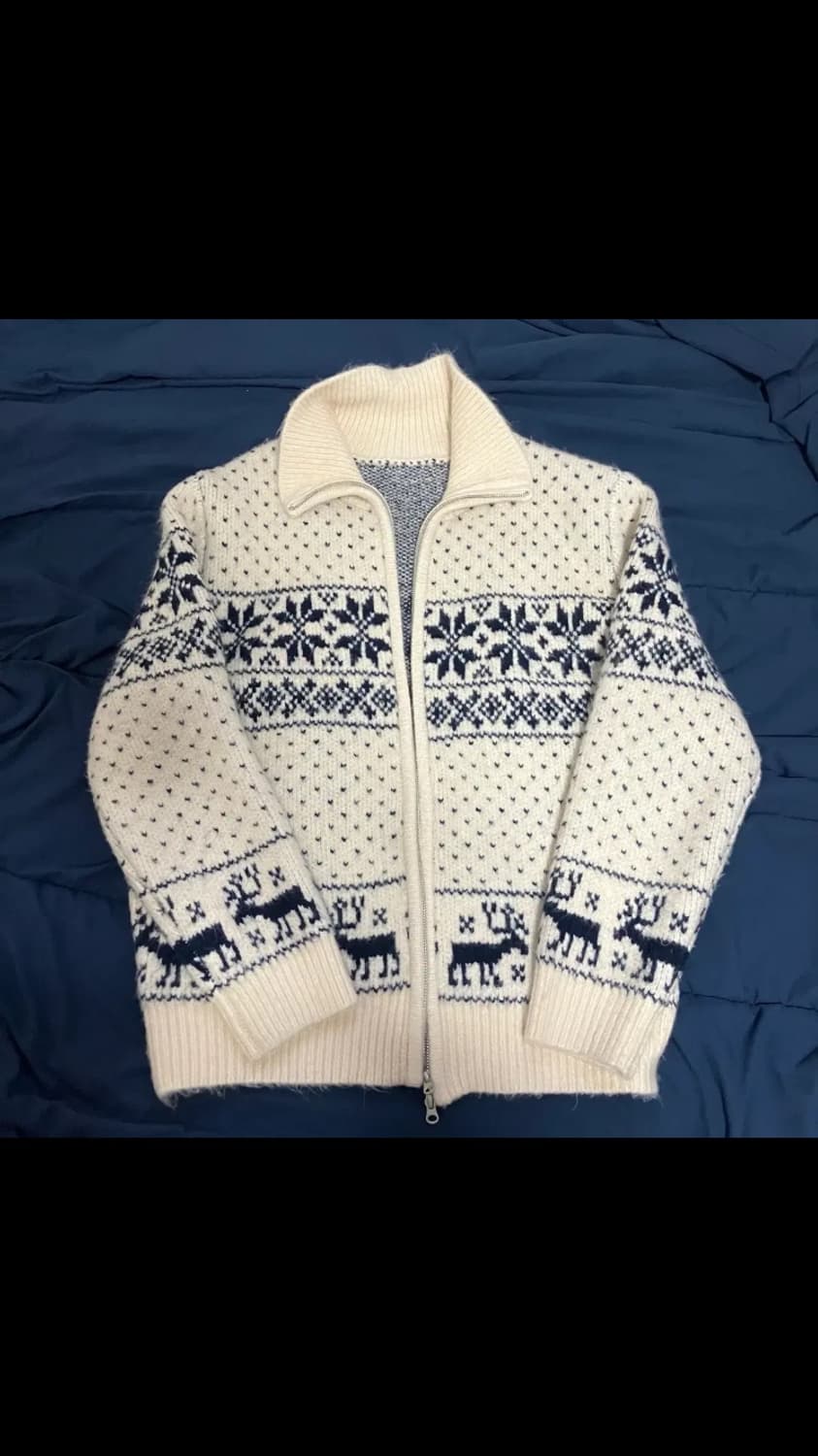 [L] 후브스 코위찬 니트 집업 상품이미지2