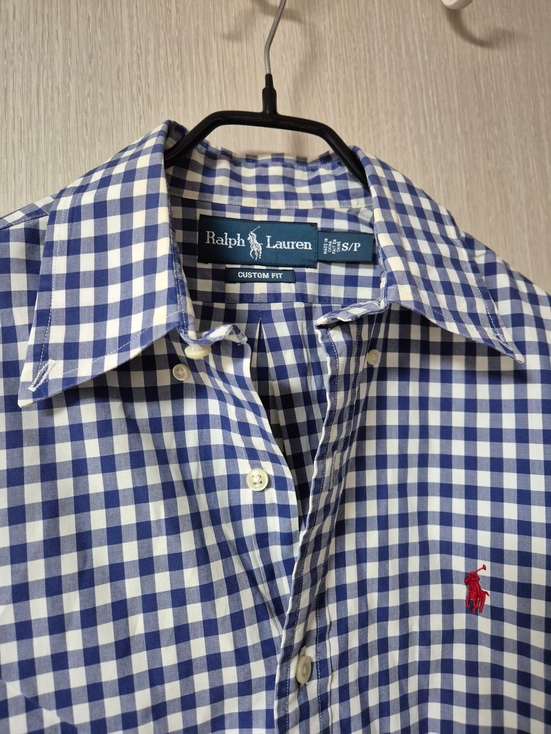 폴로 랄프로렌 깅엄체크 남방 S (95) 남성 상품이미지3